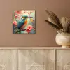 IJsvogel - Bloesem - Natuur - Vogels - Bloemen aluminium wit klein -sfeer4