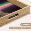 Regenboog - Verticaal - Sterrenhemel - Wolken Dienblad Rechthoek middel -USP_HandgreepNL