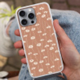 Madeliefjes - Subtiel - Terracotta Hoesje iPhone 16 Pro Max met koord klein 804 -sfeer3