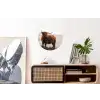 Schotse hooglander - Dieren - Landelijk - Landschap - Koe - Natuur Wandcirkel aluminium klein -kantoor