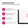 Bisous - Lip - Wit - Rood Inductie beschermer vinyl 3mm klein -zzzzzzz-lf-ups