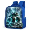 Thunder Wheels Kinderrugzak - Blauw middel -schuin
