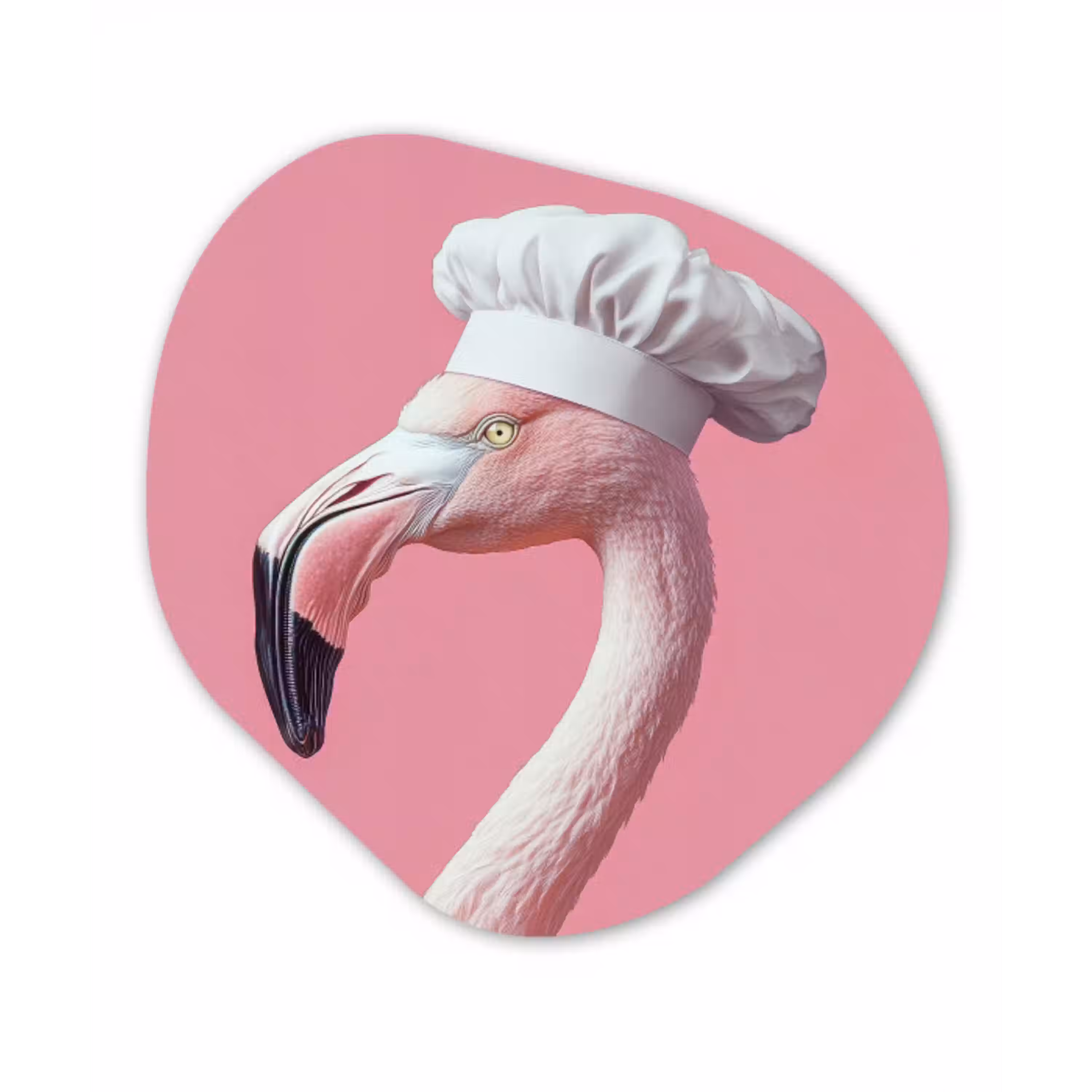 Flamingo - Roze - Koksmuts - Vogel Wandcirkel Organisch Plexiglas middel -3d