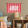 Amor - Strepen - Rood - Roze Wandkleed katoen klein -wsfeer4_kind