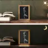 Koi - Vissen - Water - Zwart Light Box met kabel (Tafellamp) klein -sfeer3