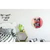 Planken - Boeken - Bladeren Wandcirkel aluminium klein -kinderkamer