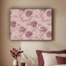Reliëf - Pioenrozen - Roze Textielframe zwart klein 947 -sfeer1