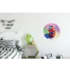 Frisdrank - Blik - Paars Wandcirkel aluminium klein -kinderkamer