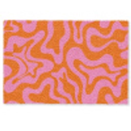 Patroon - Roze - Oranje - Abstract - Modern Deurmat klein -zkaufland3d