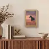 Paard - Wolken - Open veld Light Box met kabel (Tafellamp) klein -sfeer2