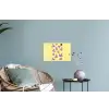 Vogels - Cirkel - Geel - Beweging Muursticker klein -plant