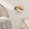 Champignons - Zacht - Beige Akoestische PET Vilt - Rond klein -sfeer4