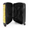 Abstract - Geel motief NBS - Handbagage koffer - Kinderen Unisex middel -binnenkant