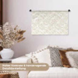 Abstract - Ruit - Beige Wandkleed katoen klein 269 -tsfeer1_DE
