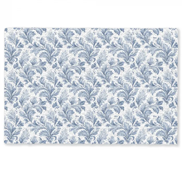 Bladeren  - Blauw - Patroon Deurmat klein 898 -zkaufland3d