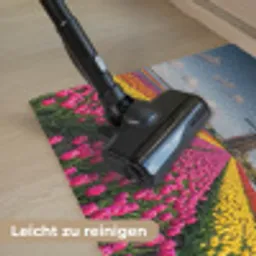 Tulpen - Holland - Molen - Kleurrijk Deurmat klein -reinigen_DE