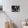 Basketbal - Basketbalveld - Lichtlijnen tuinposter los doek klein -sfeer8