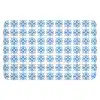 Blauw - Wit - Tegel - Patroon Badmat klein 997 -3d