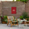 Rood - Frans - Quotes Tuinposter op houten frame 2 cm dik klein -sfeer3