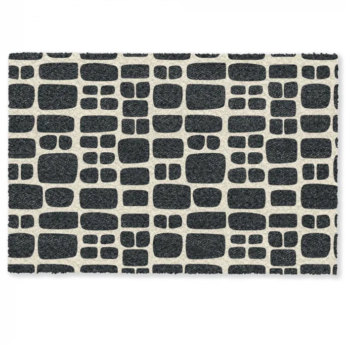 Modern - Organisch - Zwart Deurmat klein 898 -zkaufland3d