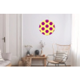 Dots - Klassiek - Geel Wandcirkel aluminium klein 190 -woonkamer
