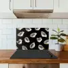 Oesters - Vissen - Blauw - Goud keuken achterwand spatscherm klein -sfeer2