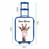 Kauwende Kobus Kinderkoffer - Blauw klein -productfoto_formaten