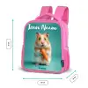 Hamster - Wortel - Dier Kinderrugzak - Roze middel -productfoto_formaten