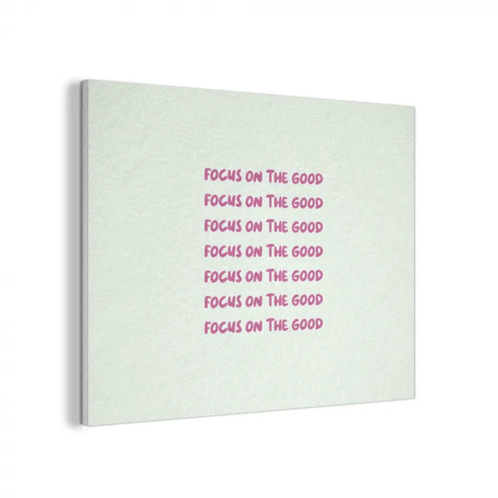 Focus on the good - Roze PET vilt klein -3d