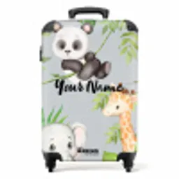 Diertjes in de jungle NBS - Handbagage koffer - Kinderen Unisex middel -productfoto_recht