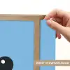 Vogel - Blauw - Eenvoudig Light Box met batterij (Wandlamp kind) middel -USP_websiteprintNL