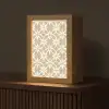 Bloemen - Patroon - Beige Light Box met kabel (Tafellamp) klein 925 -z3d_website