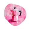 Roze - Verf - Coffee Wandcirkel Organisch Forex 3mm klein -3d
