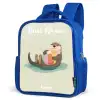 Otter - Strandbal - Water Kinderrugzak - Blauw middel -schuin