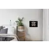 Schotse hooglander - Goud - Hoorns - Zwart wit - Koe - Dieren textielposter latten blank klein -woonkamer