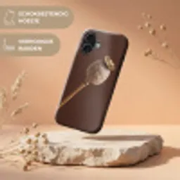 Papaverbol - Droogbloem - Bruin - Minimalistisch Toughcase MagSafe Apple iPhone 17 klein -USP_RandenV_NL