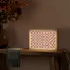 Bloemvormen - Patroon - Roze - Vintage Light Box met kabel (Tafellamp) klein -sfeer4