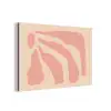 Bohemian - Roze - Pastel - Abstract aluminium wit klein -3d