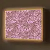 Organisch - Patroon - Roze Light Box met batterij (Wandlamp) middel 907 -z3d_website