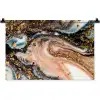 Marmerlook - Goud - Zwart - Glitter - Chic Wandkleed katoen klein -zz3d