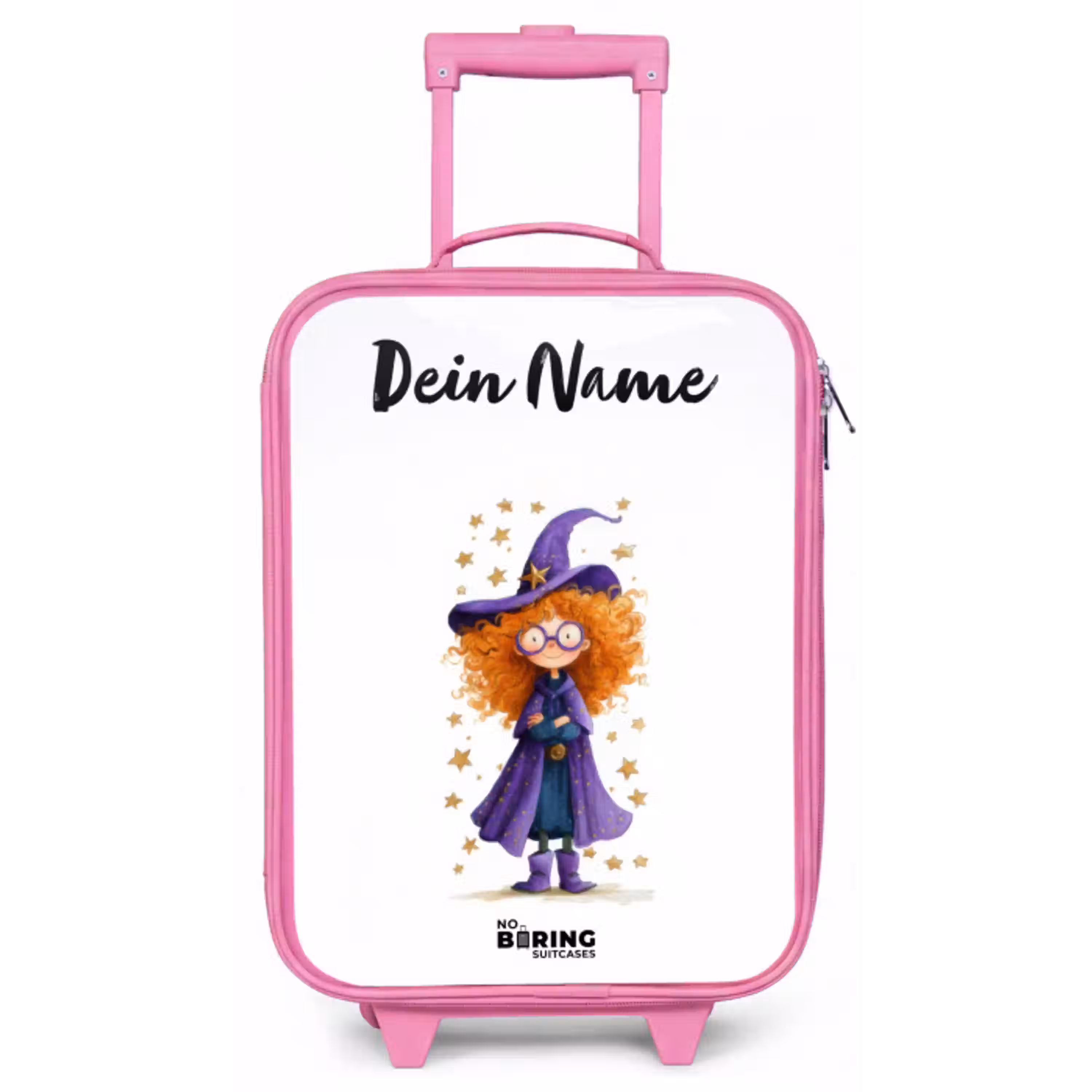 Sterrenmagie met krullen Kinderkoffer - Roze klein -zz3dotto