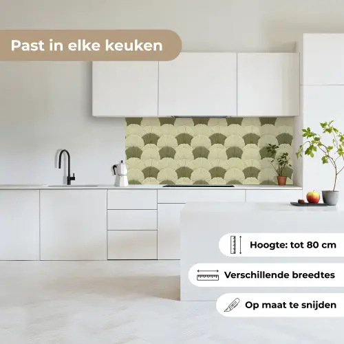 Bladeren - Structuur - Groen keuken achterwand 2 middel 871 -sfeer4_NL