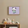 Panda - Paars - Sierlijk - Kawaii Light Box met batterij (Wandlamp kind) middel -sfeer2_kind