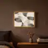 Grillige vormen - Subtiele overgangen - Dynamisch Light Box met batterij (Wandlamp) middel -sfeer4