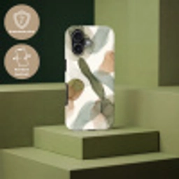 Abstract - Vormen - Modern - Kunst - Groen - Bruin Toughcase MagSafe Apple iPhone 17 klein -USP_PrintM_NL