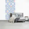 Zee - Sfeer- Mozaïek - Blauw fotobehang vinyl groot 64 -slaapkamer