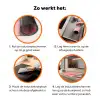 Roze - Surfen - Zee Inductie beschermer vinyl 3mm klein -zzzzzzz-td-werking