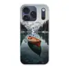 Boot - Bergen - Natuur - Water Telefoonhoesje iPhone 17 Pro klein -3d