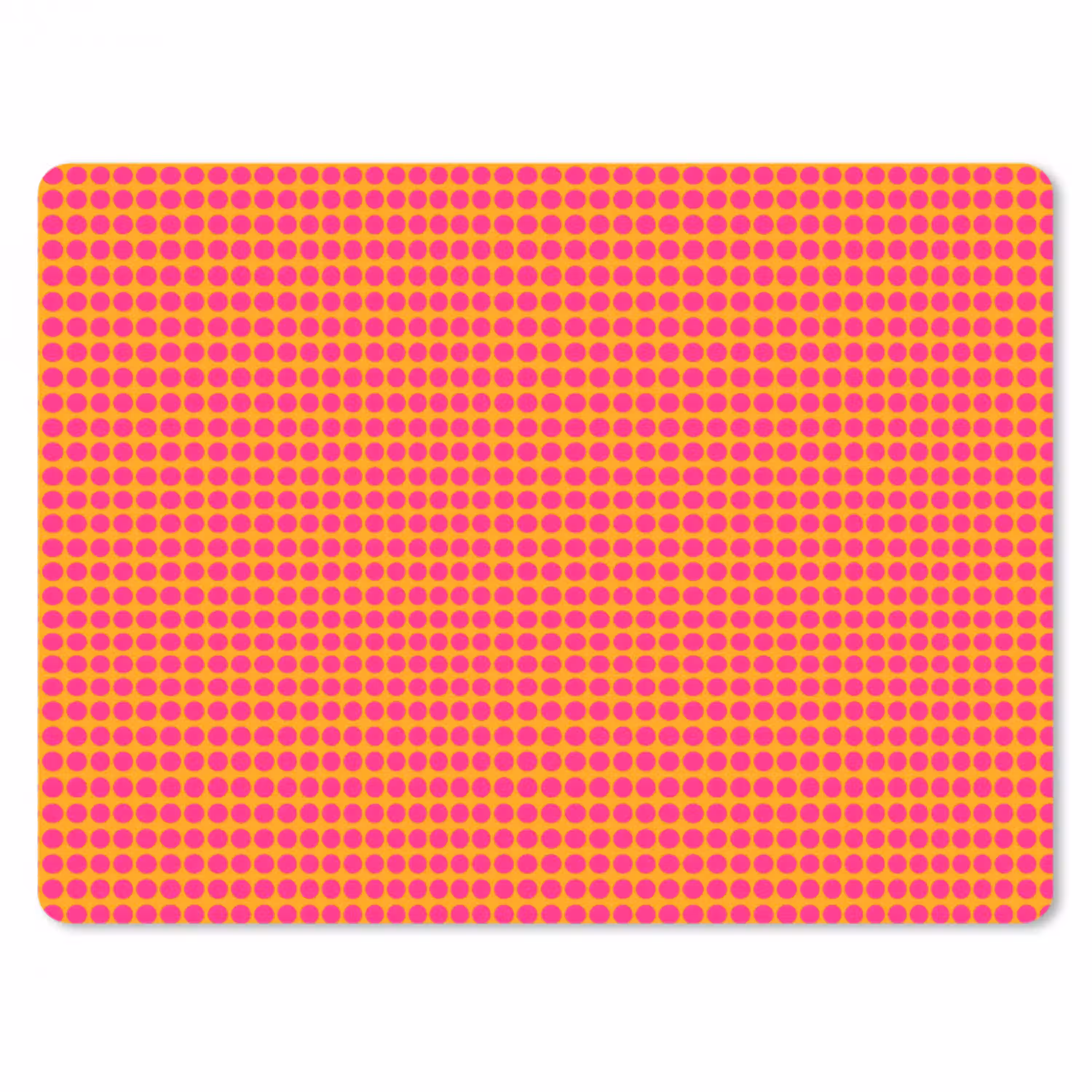 Modern - Stippen - Oranje muismat rubber klein 262 -3d