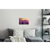Lavendelveld - Quote - Zonsondergang Muursticker klein -slaapkamer